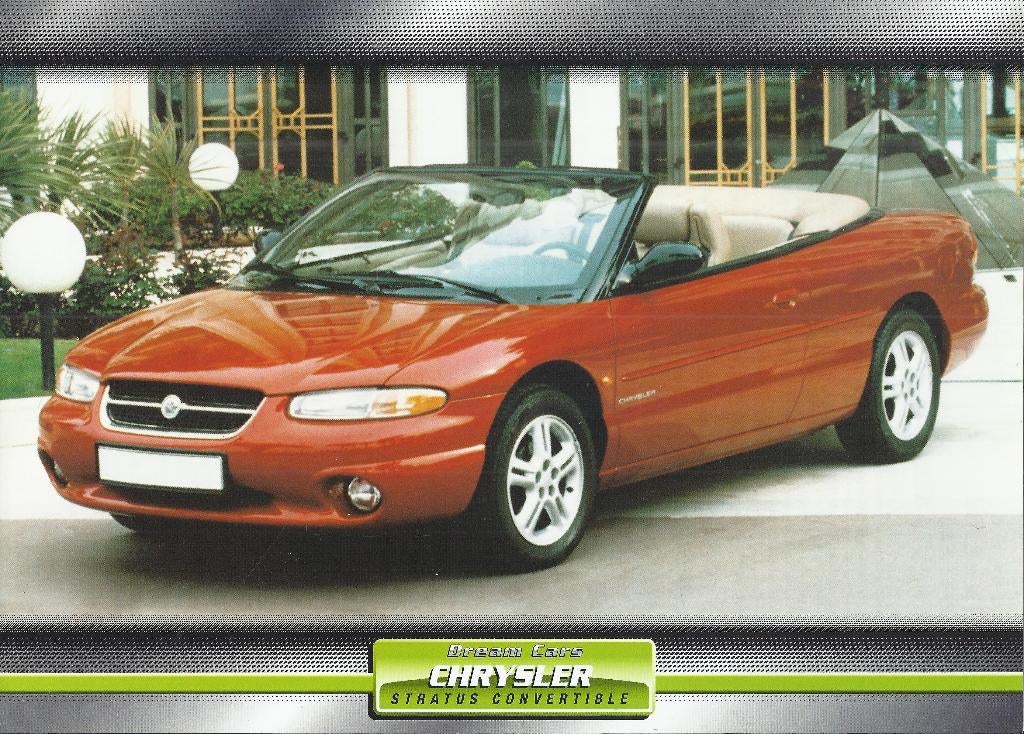 Ma444 foto chrysler stratus convertible, Ophalen of Verzenden, 1980 tot heden, Zo goed als nieuw, Overige onderwerpen