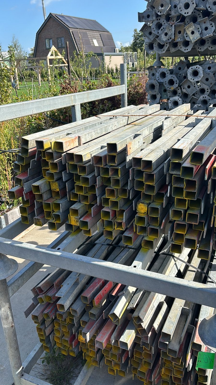 200 stuks Combisafe leuningstaanders met 2 plankhouders, Doe-het-zelf en Verbouw, Ophalen, Gebruikt, Overige typen, Minder dan 2 meter