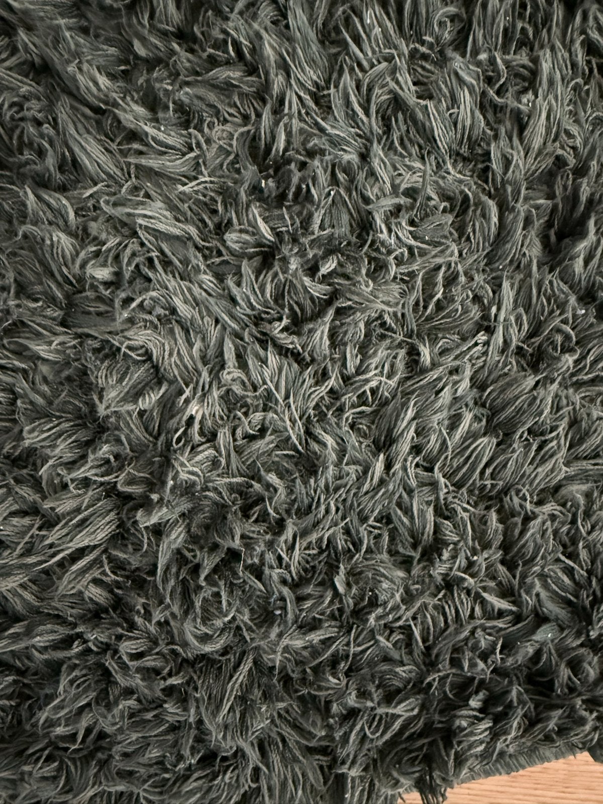 IKEA VINDEBÄK hoogpolig rond vloerkleed groen 130 cm, Huis en Inrichting, Stoffering | Tapijten en Kleden, Ophalen, Gebruikt, 100 tot 150 cm