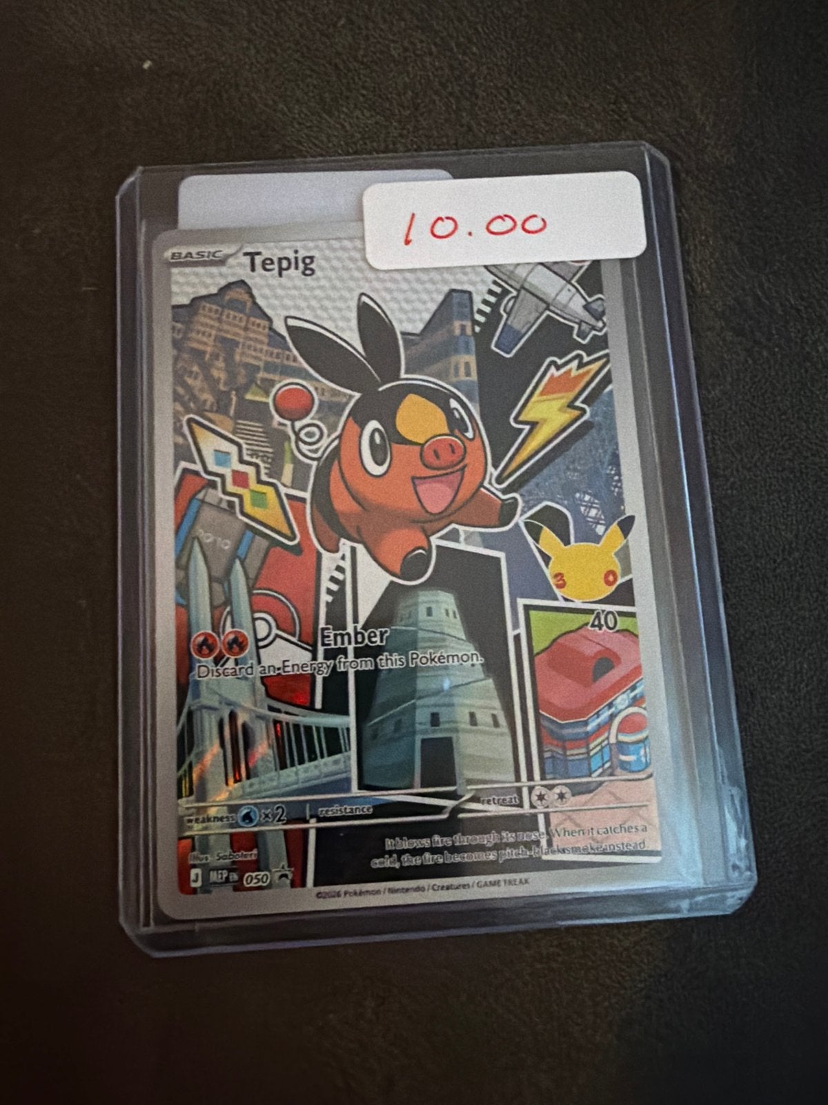 Tepig Pokémon kaart - Basic - Zo goed als nieuw, Ophalen of Verzenden, Zo goed als nieuw, Losse kaart