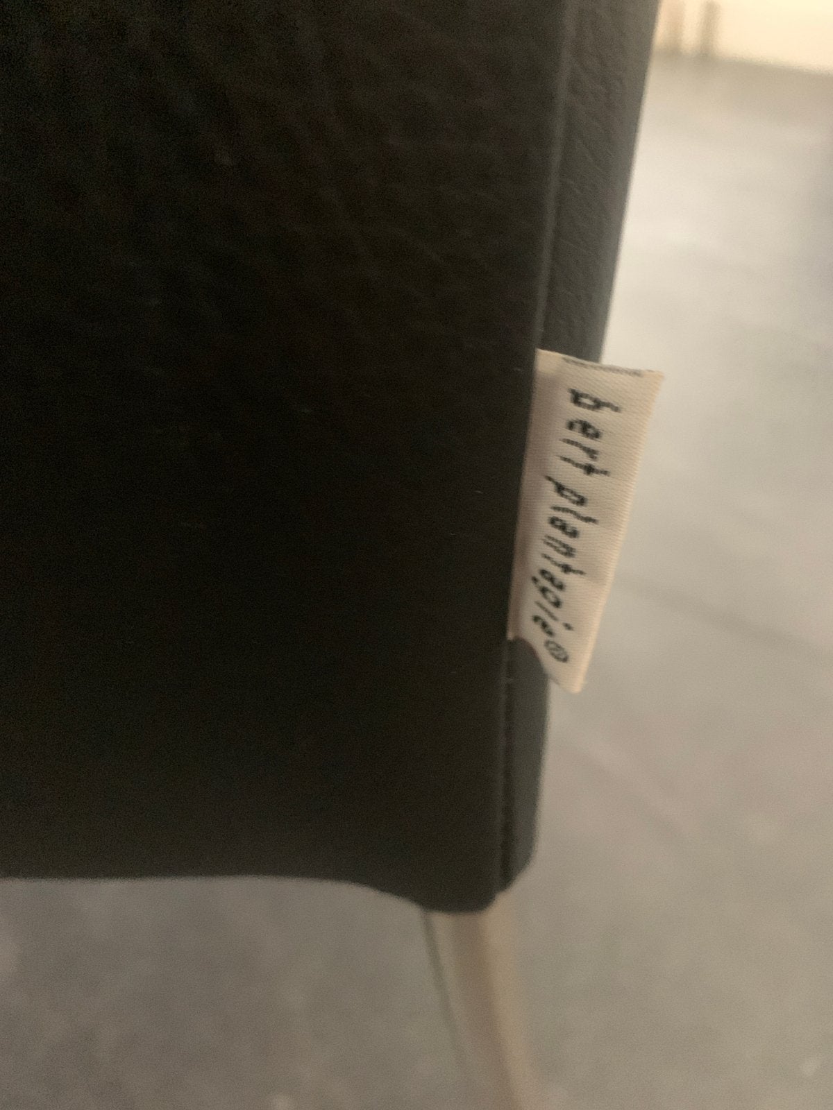 6x Bert Plantagie eetkamerstoel leer zwart, Huis en Inrichting, Stoelen, Ophalen, Gebruikt, Zwart, Leer