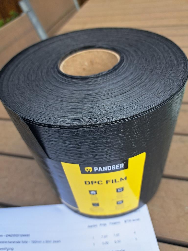 DPC  folie bijna 50 m bij 15cm, Ophalen, Nieuw, 5 tot 10 m², Folie