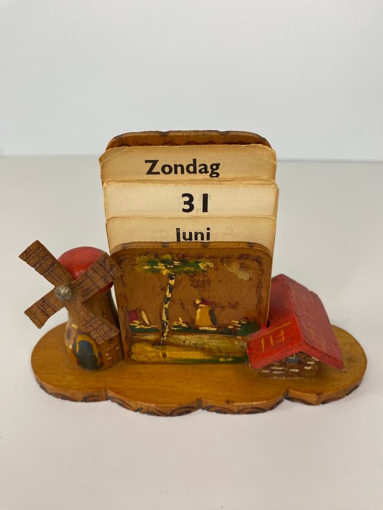 Eeuwig durende kalender, vintage ‘50, Knol Scheveningen, Diversen, Ophalen of Verzenden, Maandkalender, Zo goed als nieuw