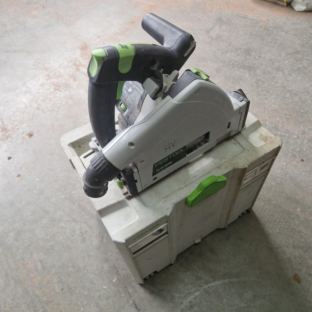 Festool ts 55 rebq, Ophalen, Invalzaag, Zo goed als nieuw, 30 tot 70 mm