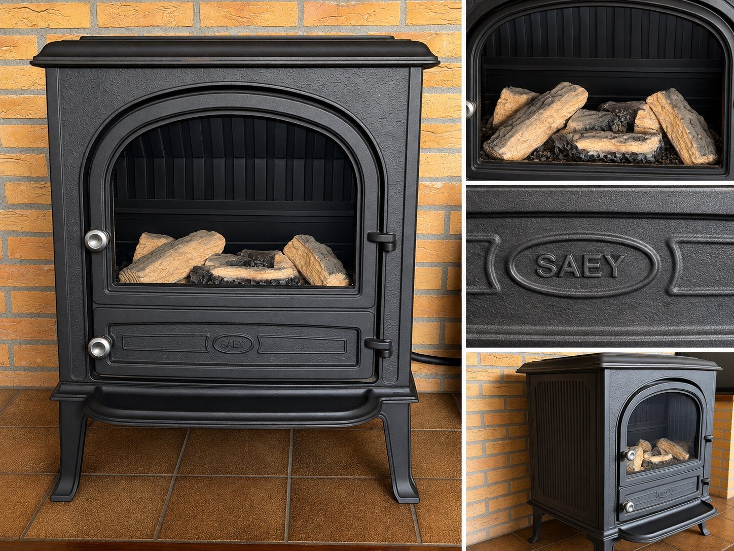 Saey Gaskachel - Functionele Sfeerhaard (75x62.5x55cm), Huis en Inrichting, Ophalen, Gebruikt, Vrijstaande haard, Gashaard