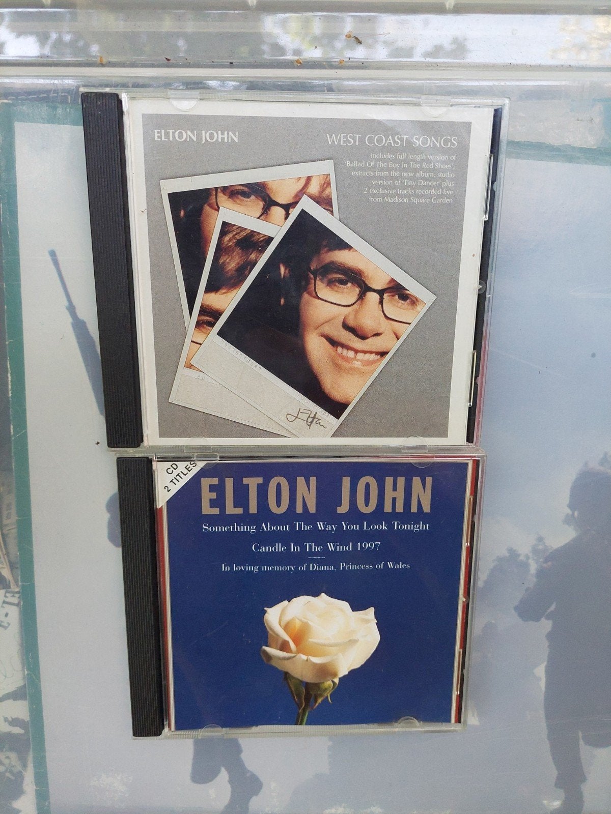 Elton John CD's: Candle In The Wind 1997 & West Coast Songs, Ophalen of Verzenden, Gebruikt, Single, Inclusief doosje