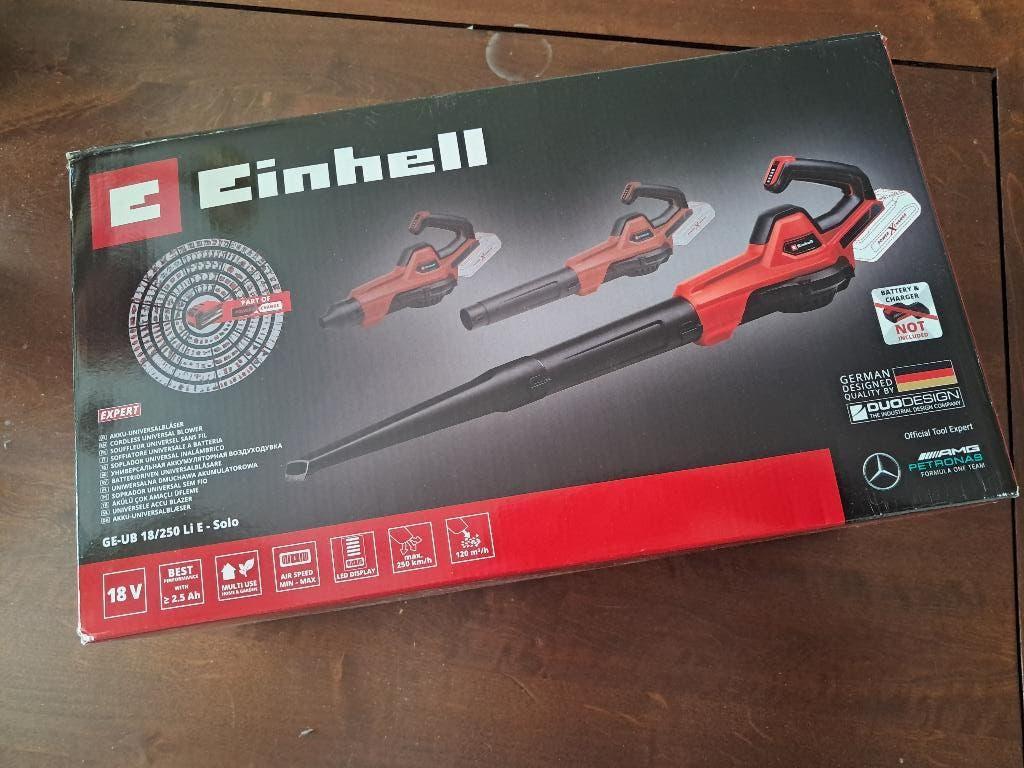 Einhell 18V Bladblazer + 2x Power X-Change Accu 4.0Ah, Verzenden, Einhell, Zo goed als nieuw, Accu