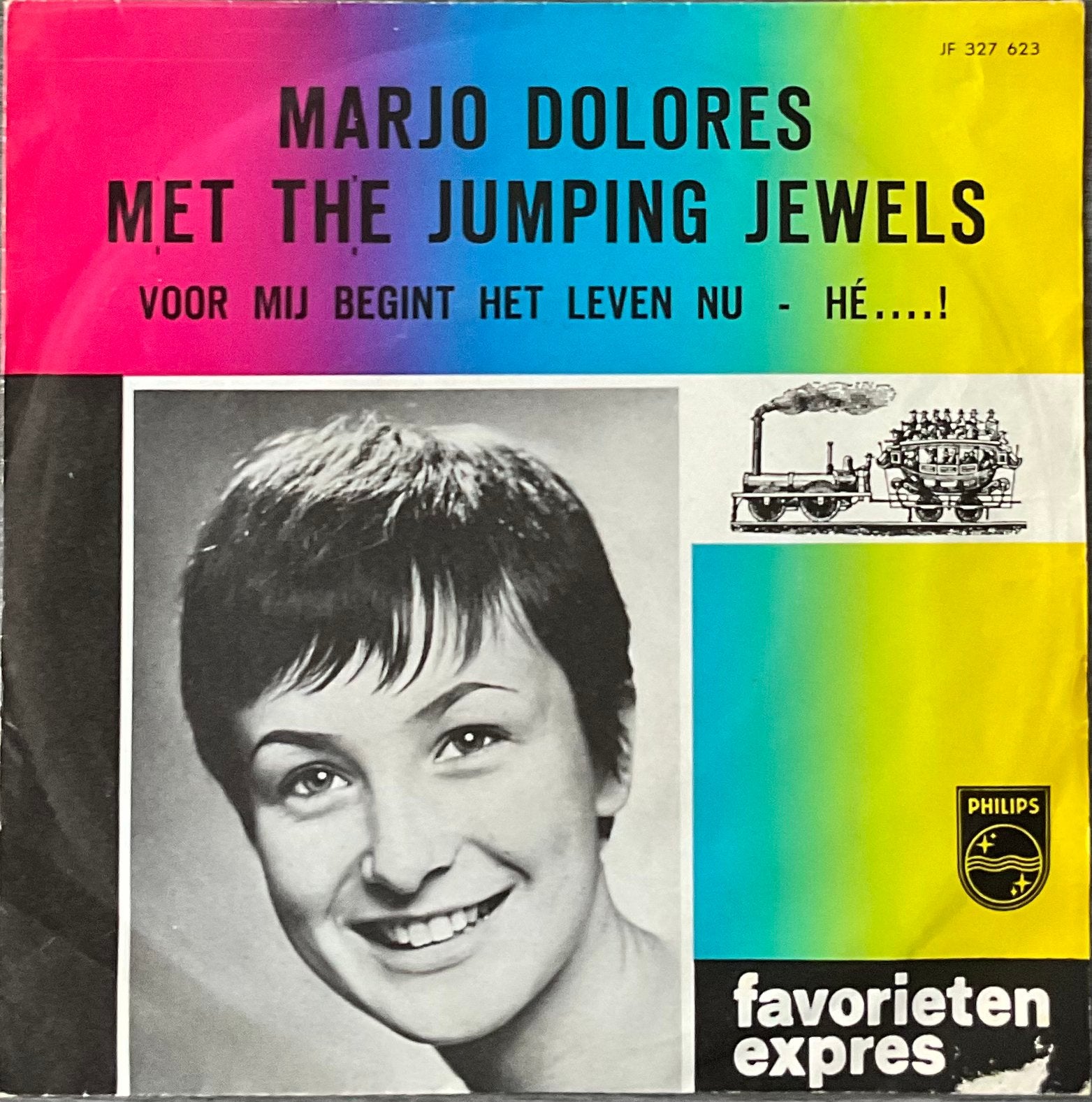 MARJO DOLORES met Jumping Jewels - Voor mij begint het leven, Verzenden, 7 inch