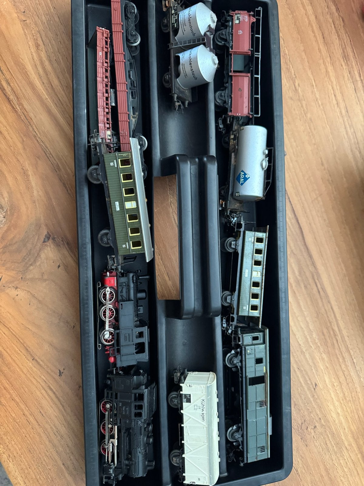 Märklin Treinset met 2 x Locomotief, Wagons en Rails, Ophalen, Wisselstroom, Märklin, Gebruikt