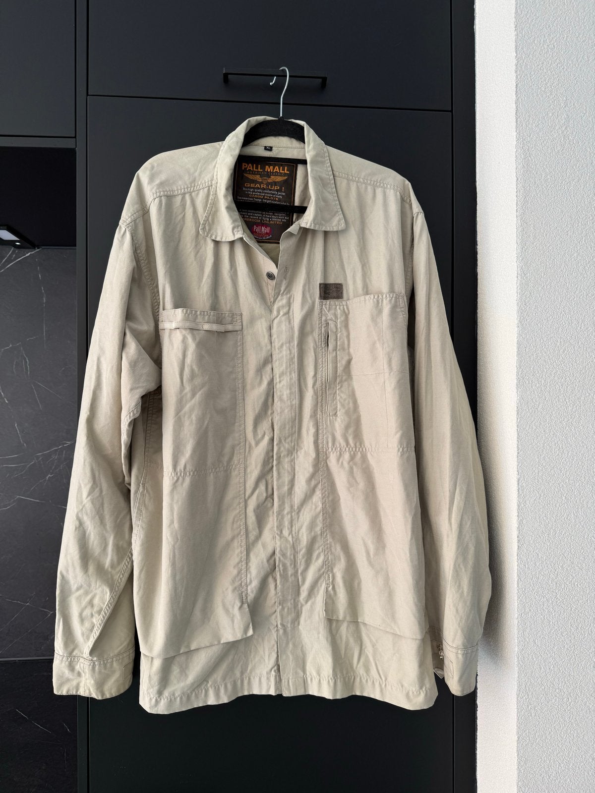 Vintage Pall Mall American Classic Overhemd Jas XL, Ophalen of Verzenden, Zo goed als nieuw, Maat 56/58 (XL), Beige