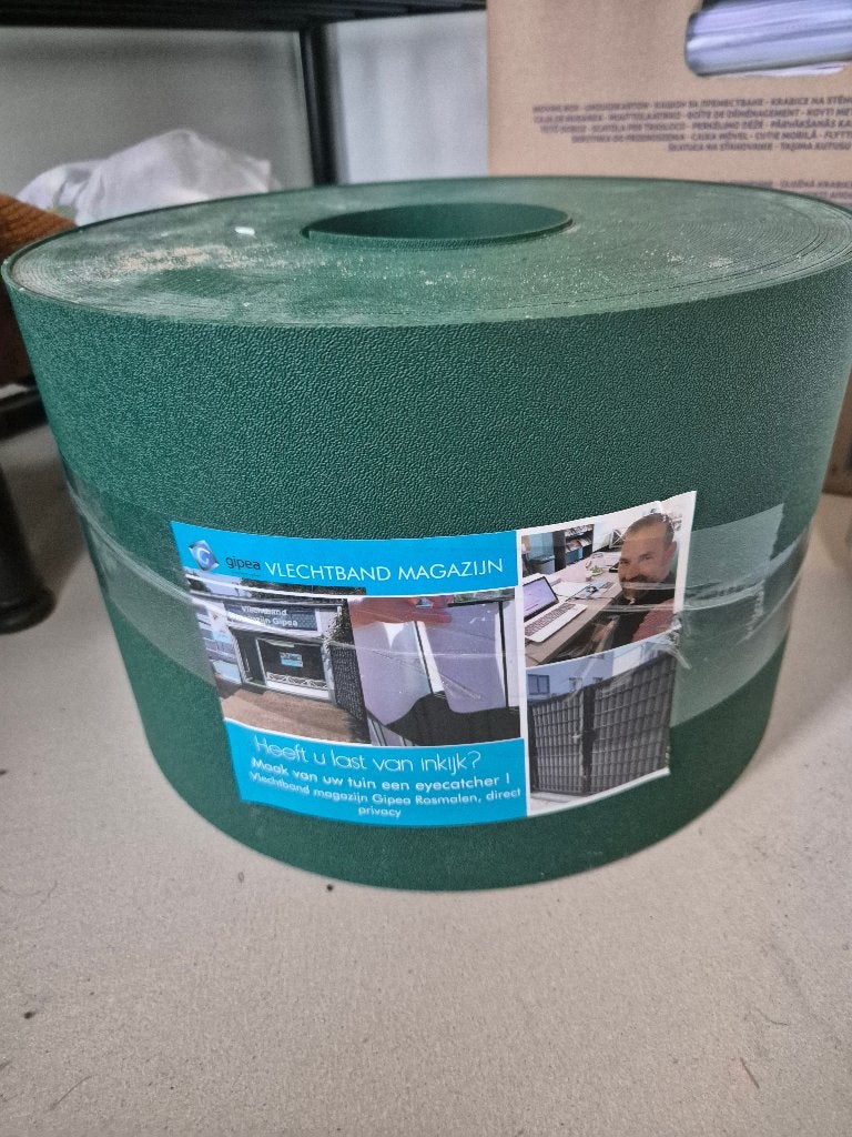Vlechtband rol 50 meter groen RAL 9006, Ophalen, Nieuw, Kunststof, Overige typen