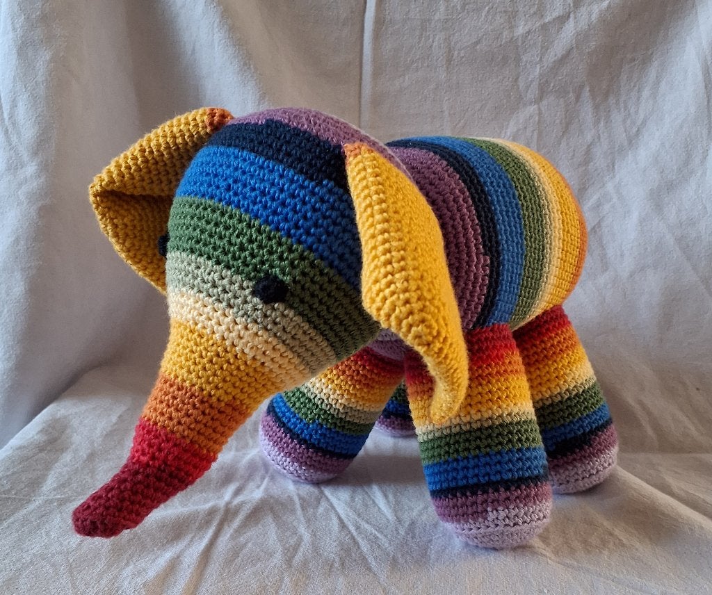 knuffel olifantje handgemaakt NIEUW, Overige merken, Handgemaakt, Nieuw, Ophalen of Verzenden