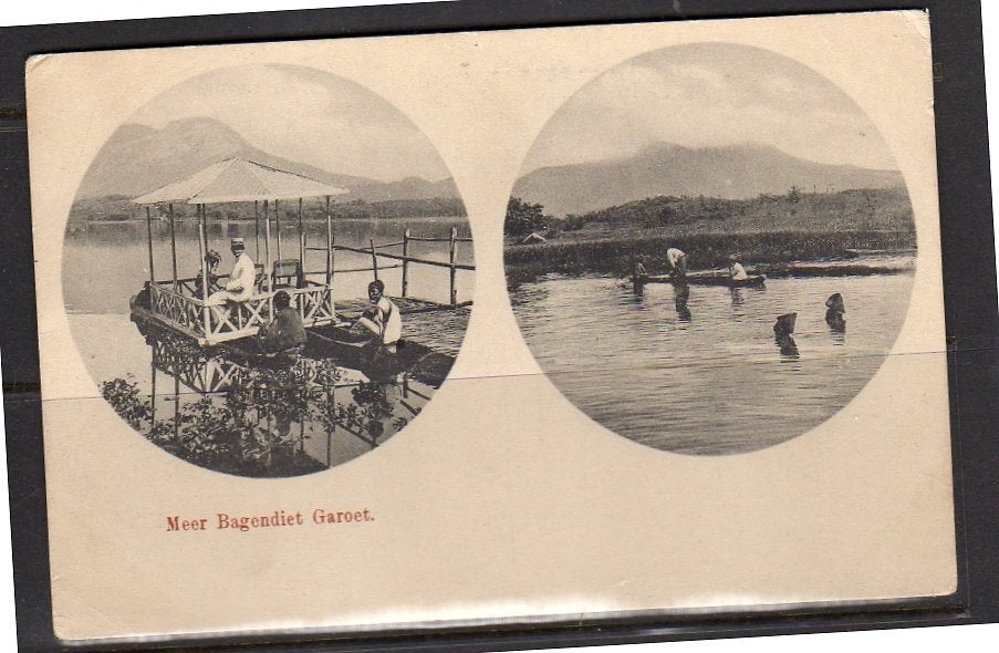 Ned Indië rare card Bagendiet lake in Garoet  1905 (8-5), Ophalen, Voor 1920, Buiten Europa