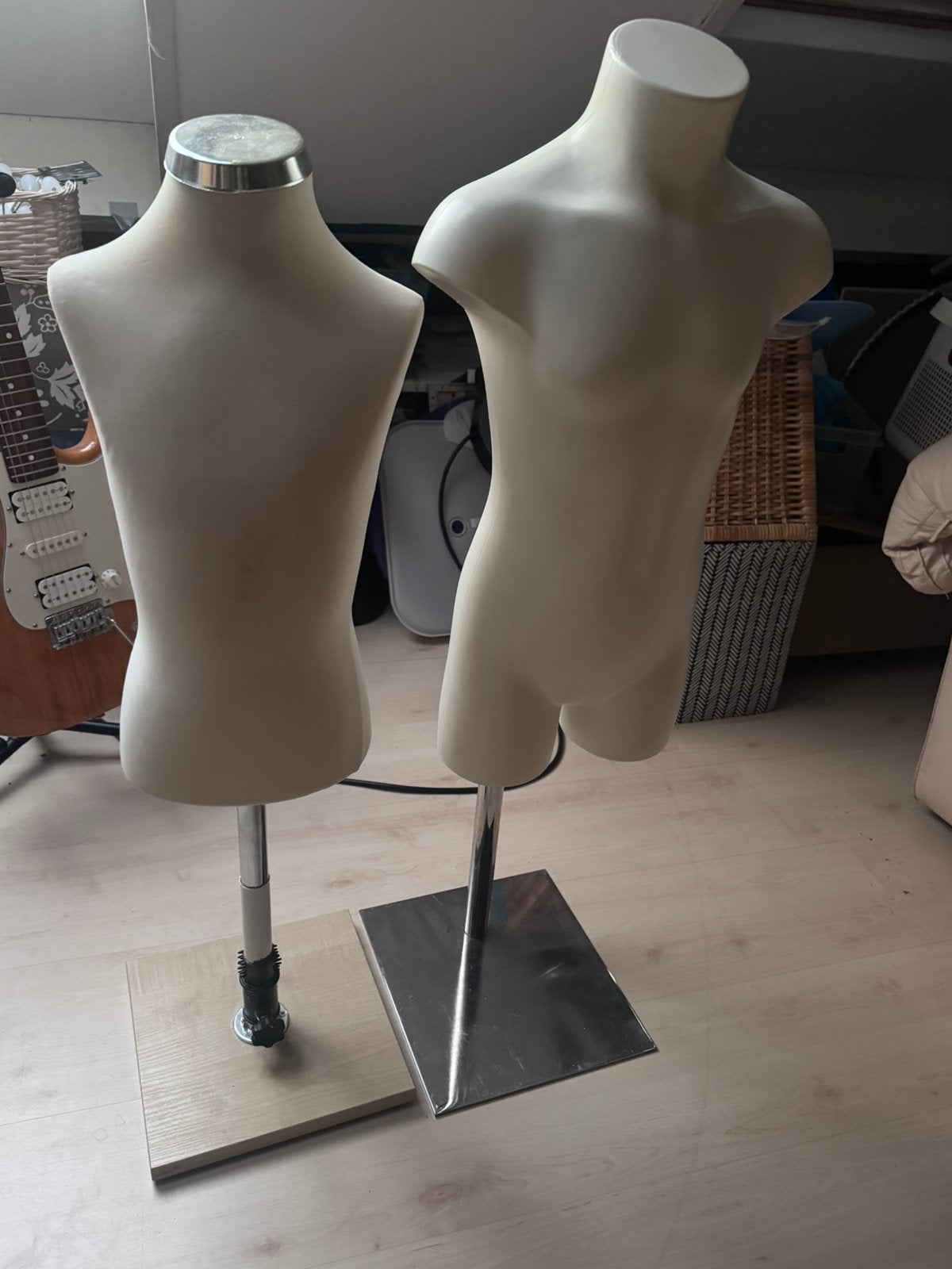 Twee mannequin torso ‘s te koop, Ophalen, Zo goed als nieuw, Paspop