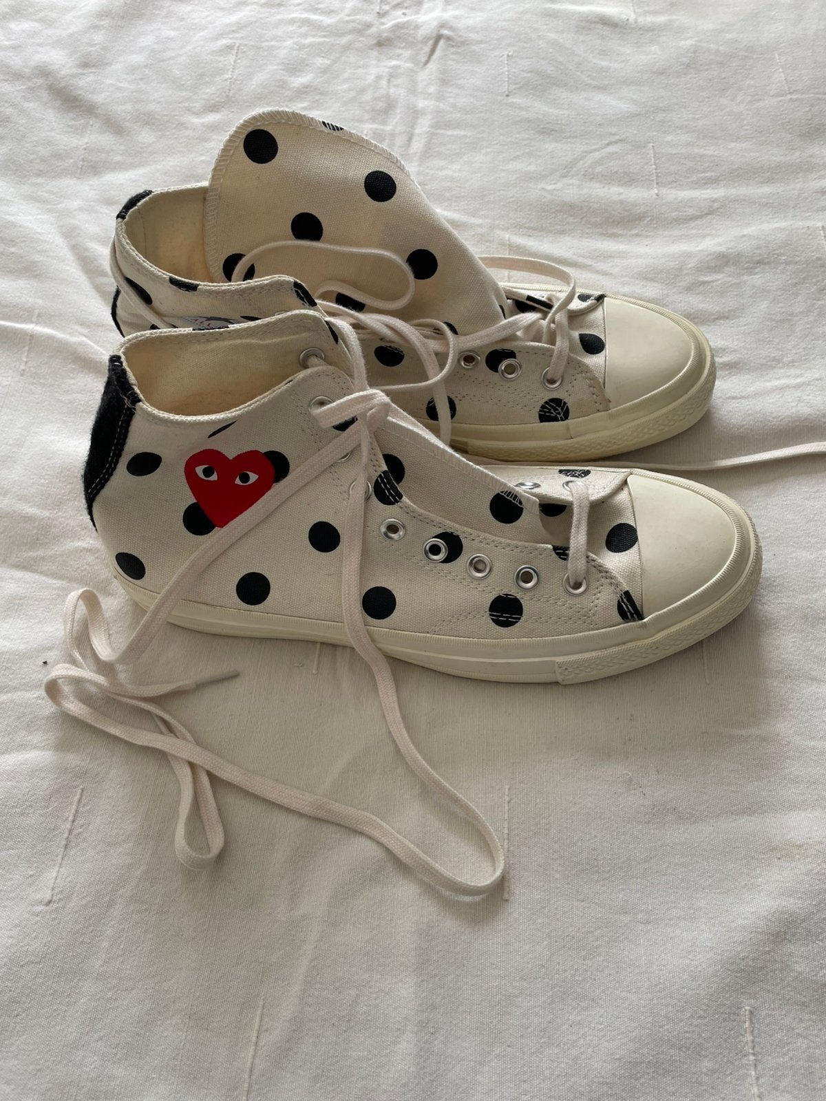 Converse Comme des Garçons PLAY Chuck70 High White Polka Dot, Wit, Nieuw, Ophalen of Verzenden, Sneakers of Gympen
