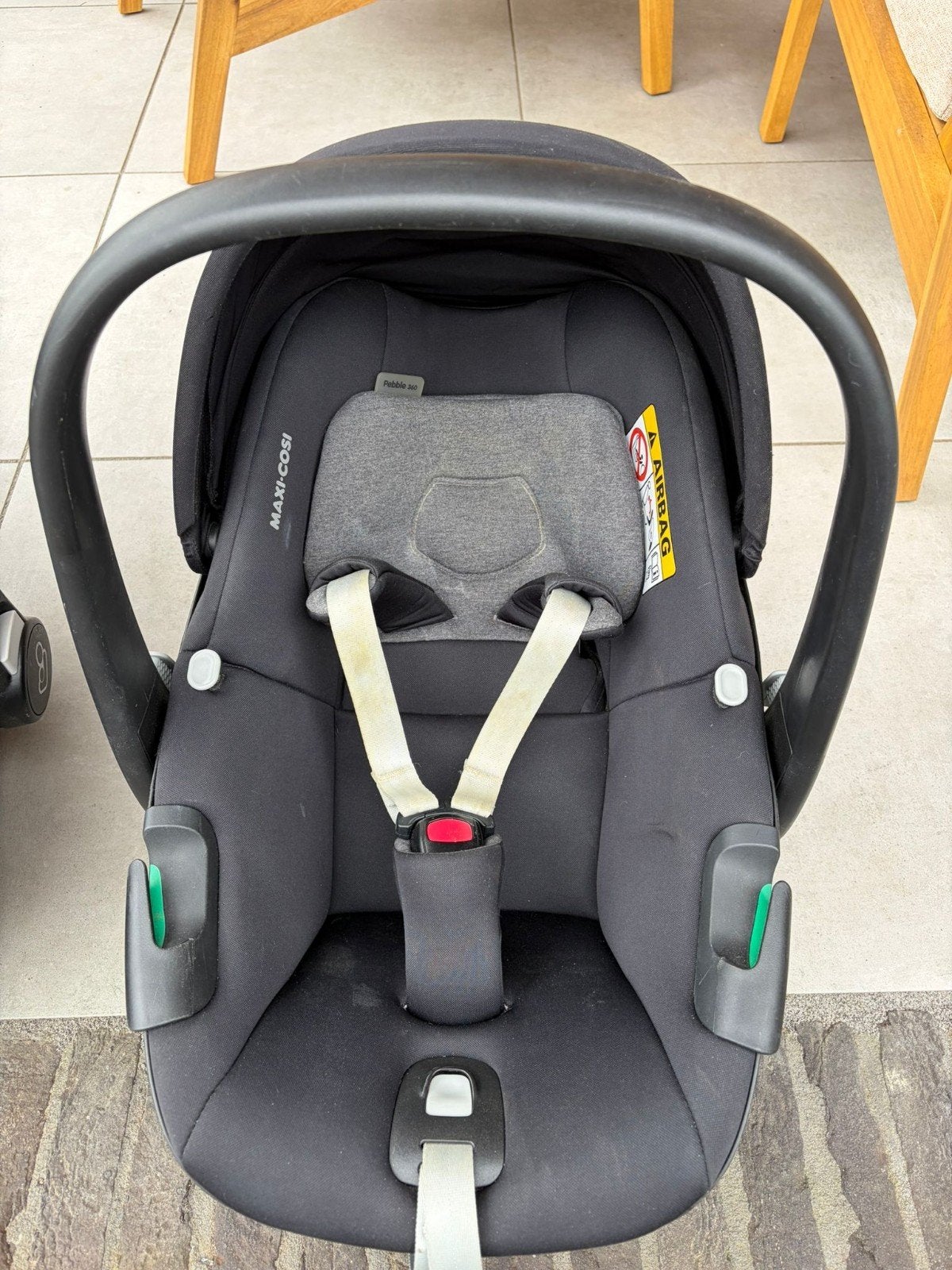 Maxi-Cosi Pebble 360 autostoel - Zwart, Ophalen, Autogordel of Isofix, Gebruikt, Zijbescherming