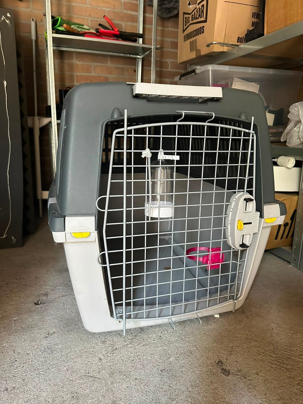 Honden Transportbox, Dieren en Toebehoren, Hondenhokken, Ophalen, Zo goed als nieuw, Minder dan 75 cm, Minder dan 65 cm