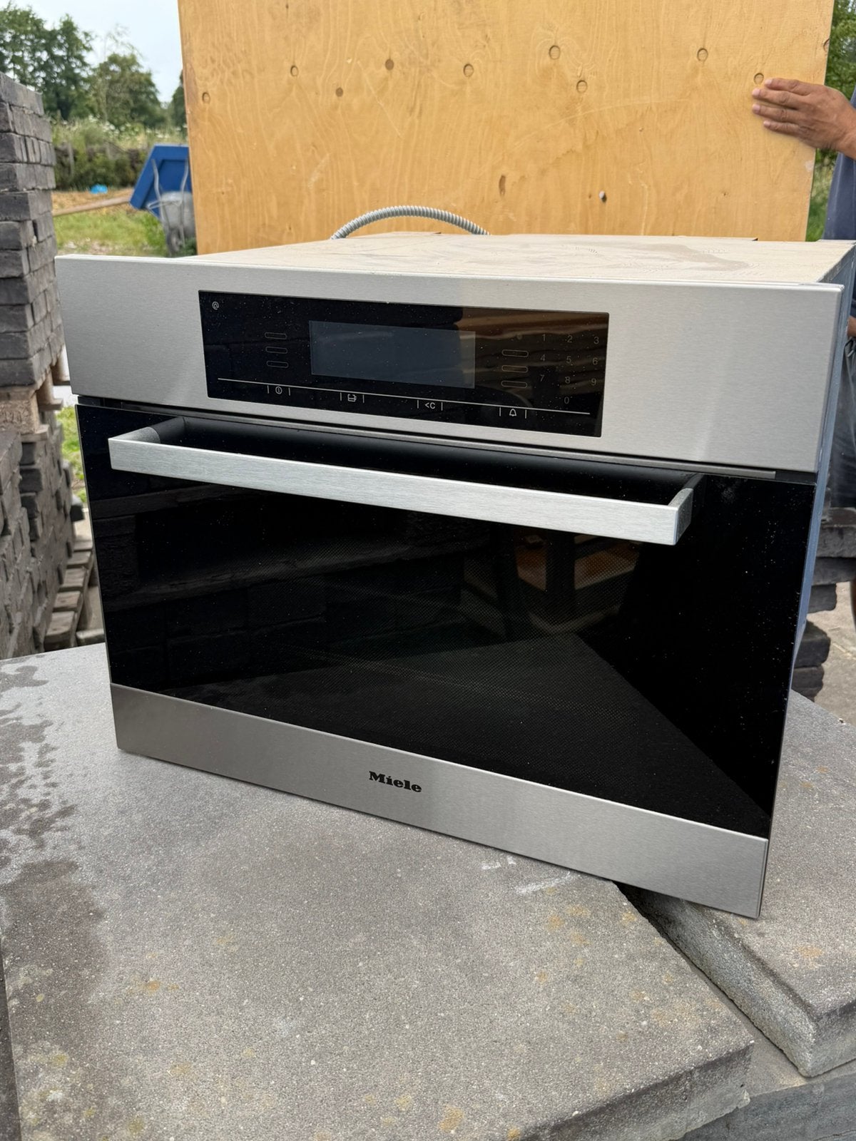 Miele combi stoomoven, Witgoed en Apparatuur, Ovens, Gebruikt, Inbouw, Stoomoven, Miele, Hete lucht, Stoom, Ophalen