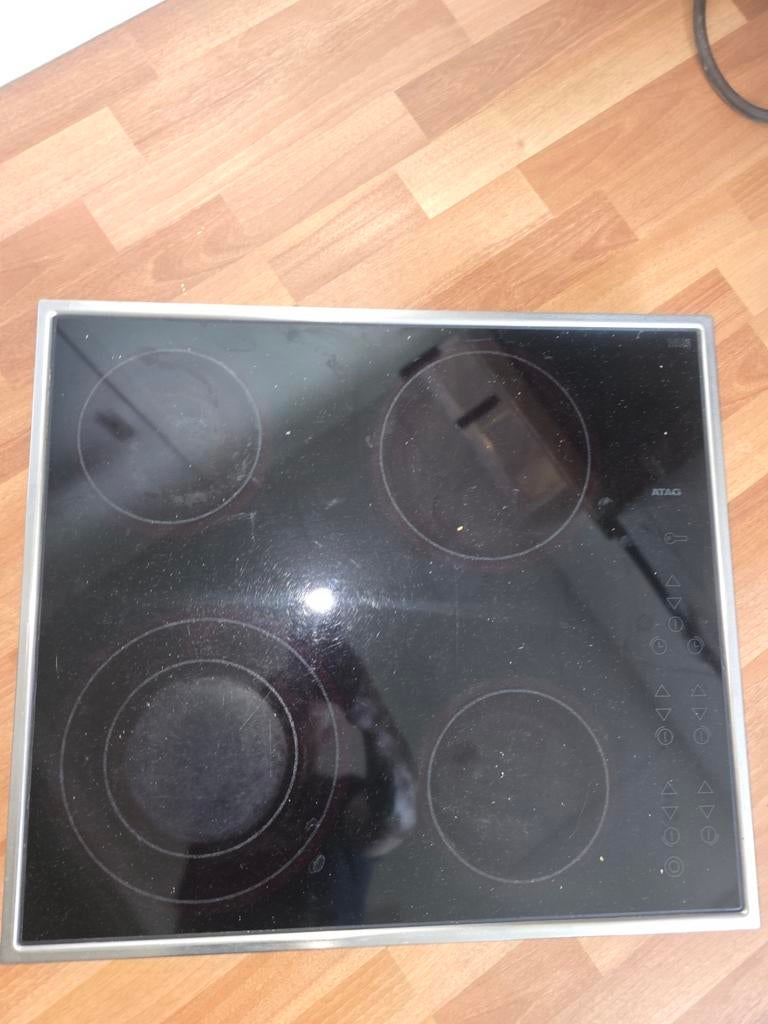 Elektrische Keramische Kookplaat - 4 Kookzones, Ophalen, Gebruikt, Keramisch, 4 kookzones