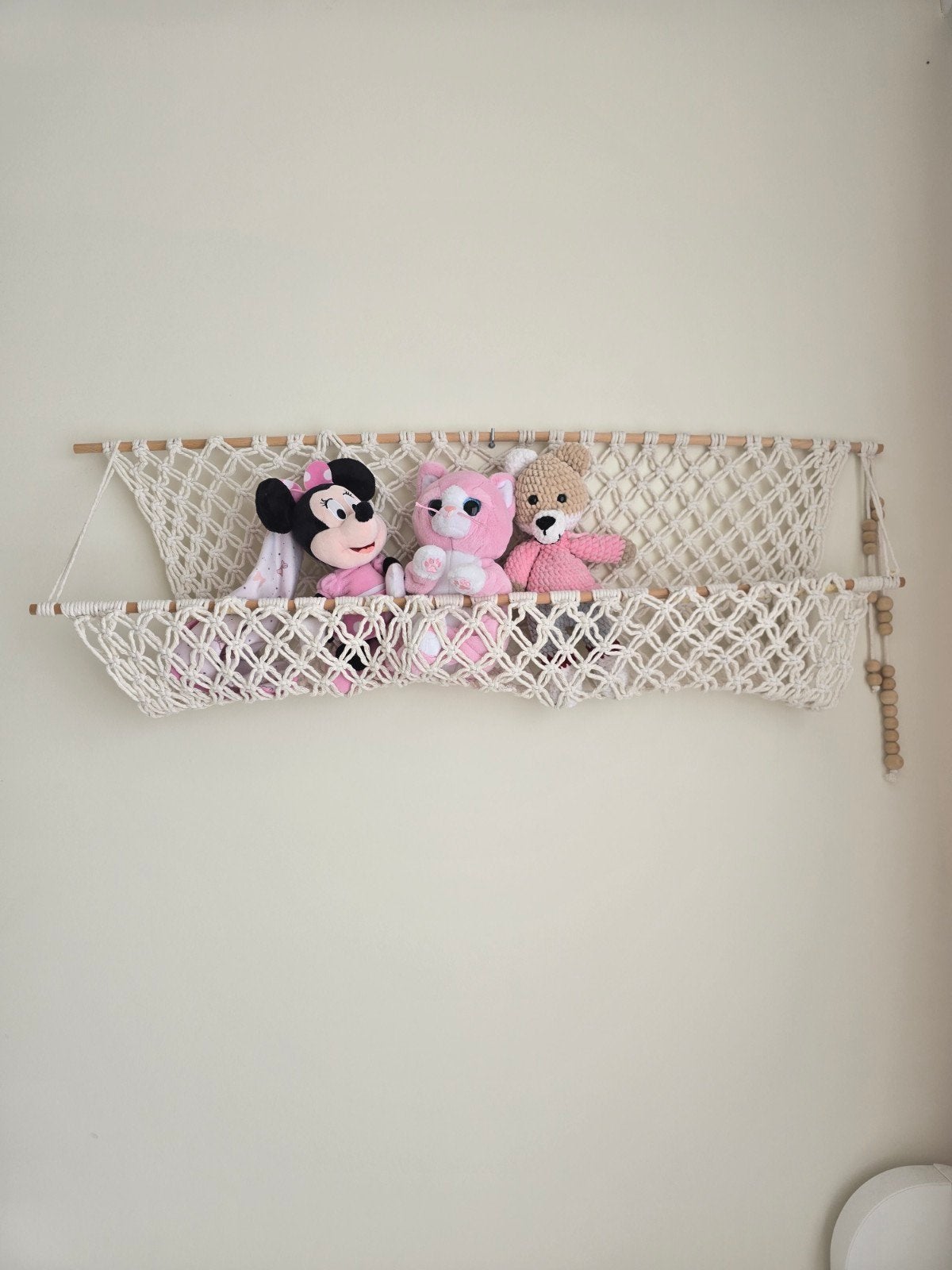 Macramé wandrekje voor kinderkamer (100x35cm), Overige merken, Handgemaakt, Ophalen of Verzenden, Zo goed als nieuw