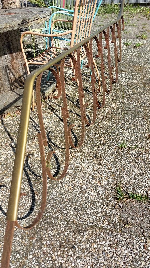 vintage jaren 50 trapleuning, Doe-het-zelf en Verbouw, Ladders en Trappen, Ophalen, Gebruikt, Trap, 2 tot 4 meter