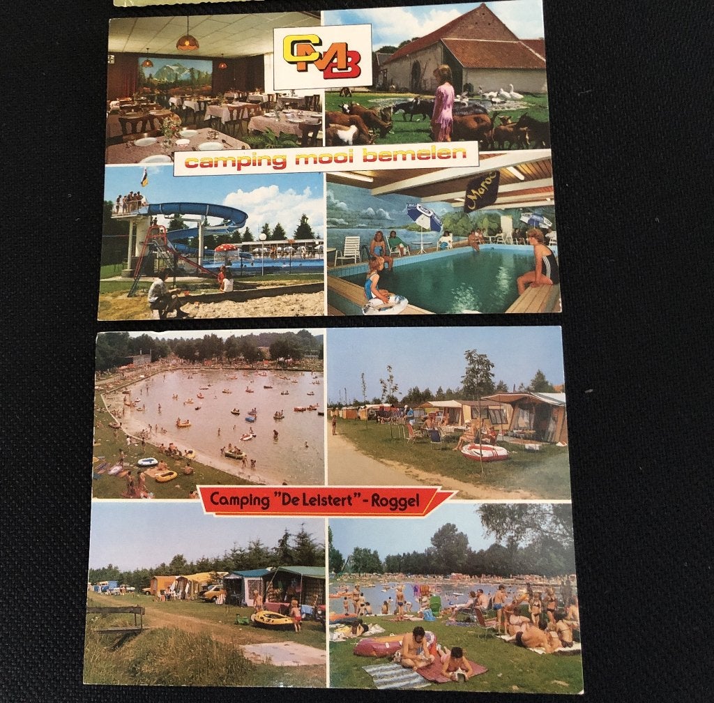 Ansichtkaarten diverse Campings Limburg per stuk bieden, Ophalen of Verzenden, 1980 tot heden, Gelopen, Limburg