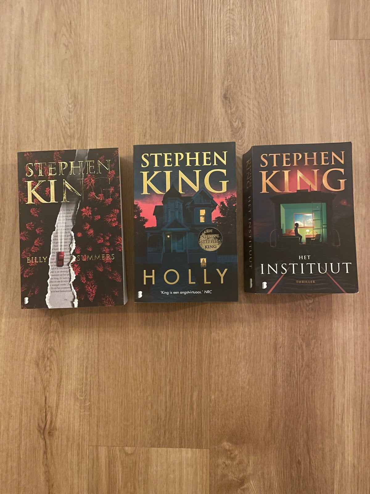 3 Stephen King boeken: Billy Summers, Holly, Het Instituut, Boeken, Thrillers, Ophalen of Verzenden, Zo goed als nieuw