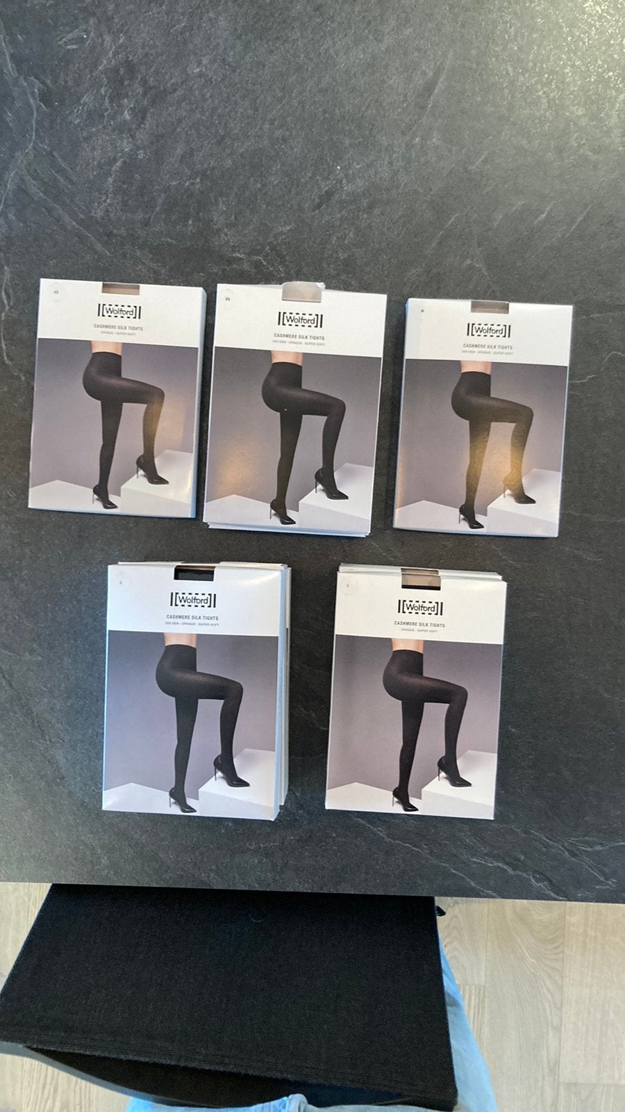 Wolford Cashmere Silk Stockings / Tights, Maat 36/38 (S), Zwart, Nieuw, Ophalen of Verzenden