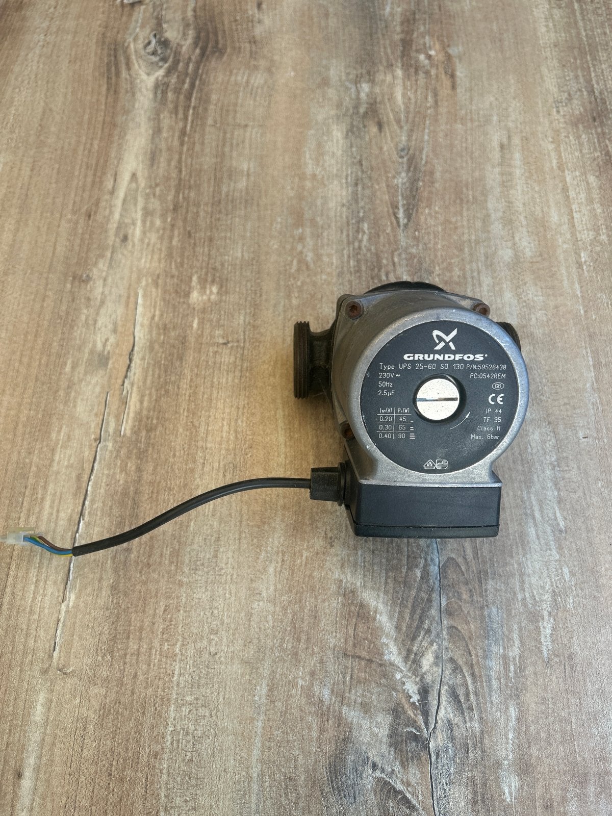 Grundfos UPS 25-60 SO 130 Circulatiepomp, Ophalen, Gebruikt, Overige typen, 1400 tot 1800 rpm