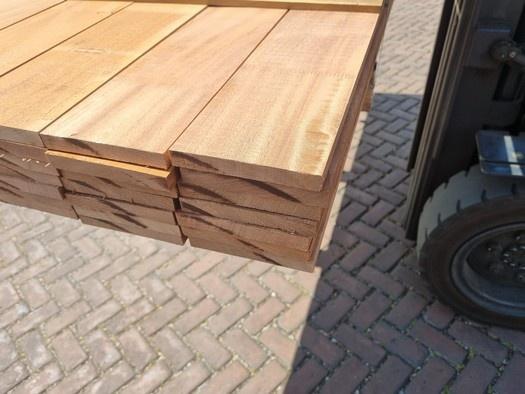 56 hardhouten planken 1.5x12.0 cm 2.90 m lang - nr: HP260, Ophalen, 250 cm of meer, Planken, Hardhout