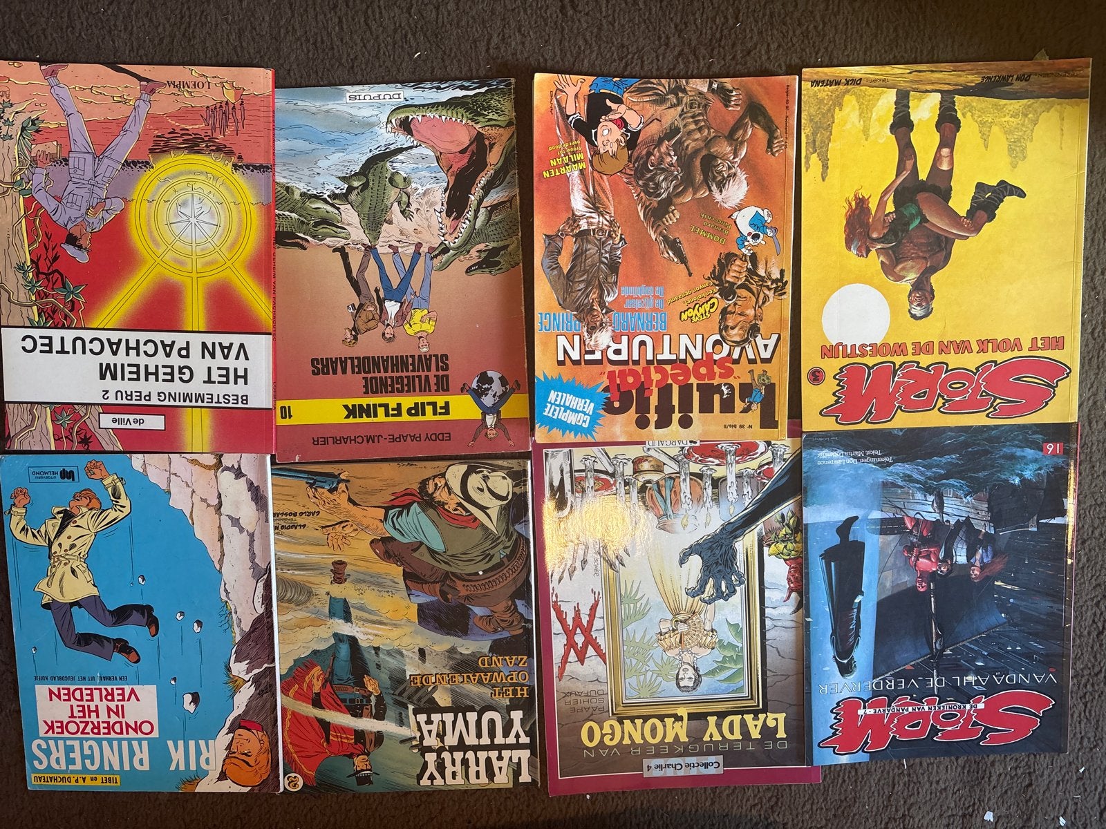 Diverse stripboeken: Storm, Kuifje, Rik Ringers (vanaf 1973), Boeken, Meerdere stripboeken, Ophalen of Verzenden, Gelezen