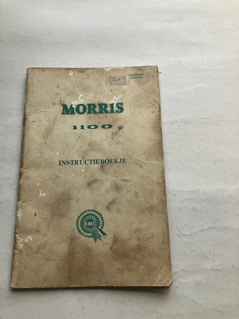 Morris 1100 Instructieboekje - Vintage Auto Handleiding 1967, Ophalen of Verzenden