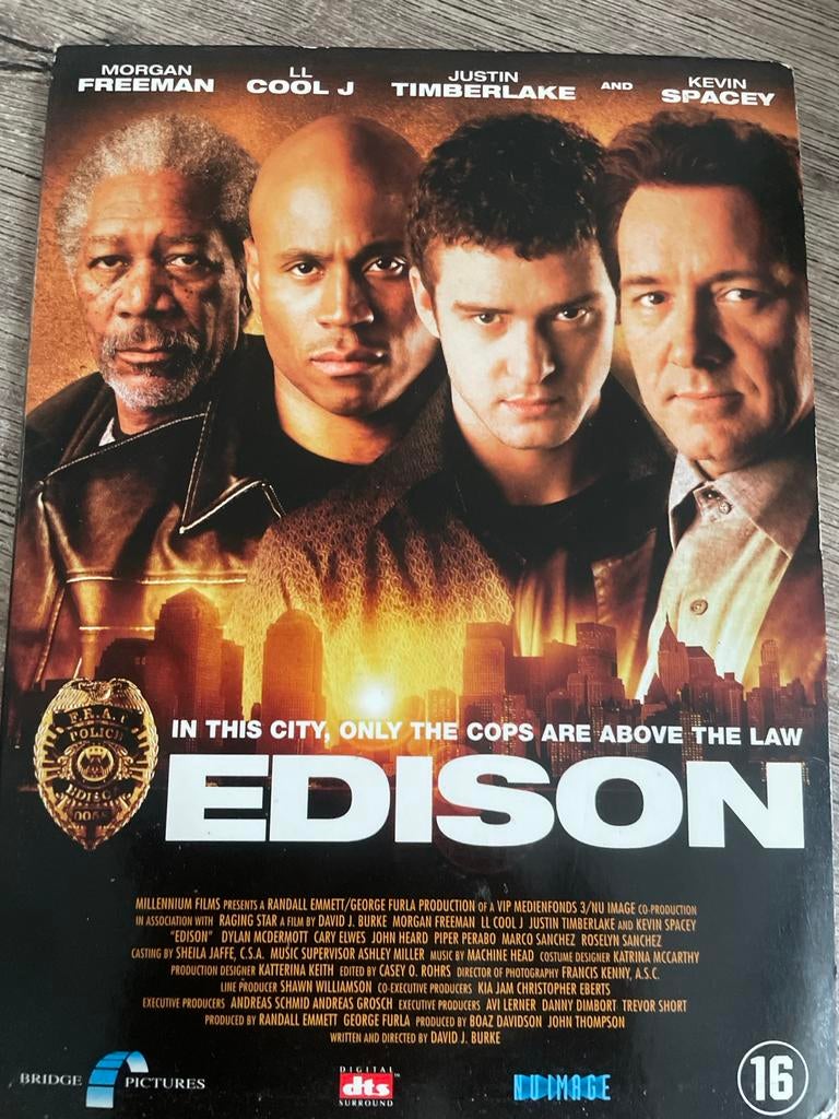 Edison DVD - Actiethriller met All-Star Cast, Vanaf 16 jaar, Ophalen of Verzenden, Gebruikt, Actiethriller