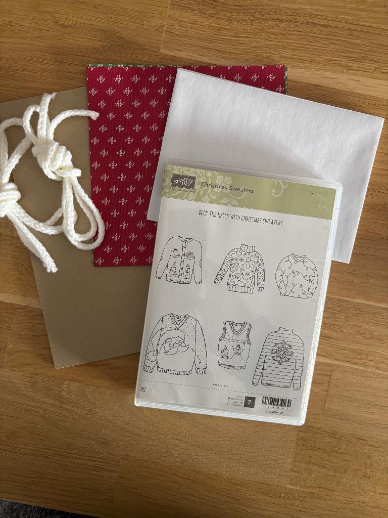 Stampin' Up! | Christmas Sweaters - pakket, Ophalen of Verzenden, Gebruikt, EZ-mounted stempel