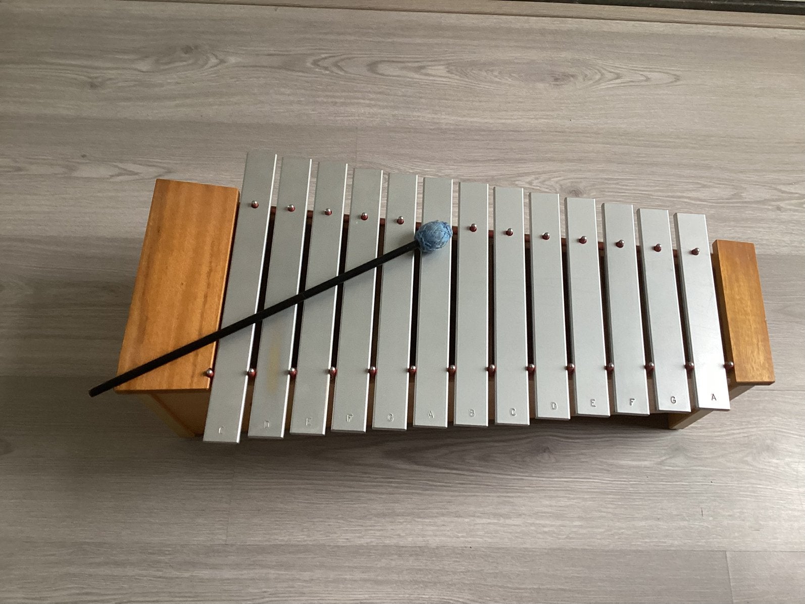 Adams Xylofoon / Glockenspiel met stok, Muziek en Instrumenten, Ophalen of Verzenden, Gebruikt, Overige soorten