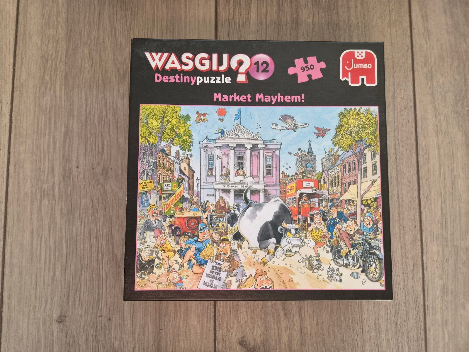 Wasgij Destiny 12: Market Mayhem! Legpuzzel 950 stukjes, Hobby en Vrije tijd, Denksport en Puzzels, Ophalen of Verzenden, 500 t/m 1500 stukjes