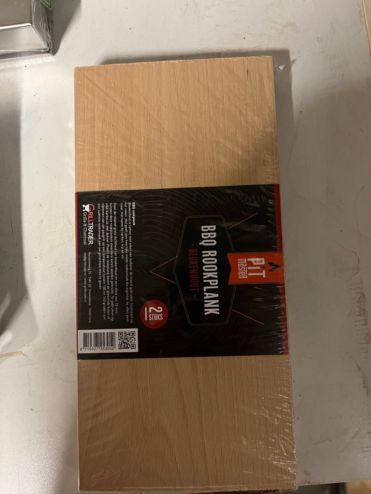 Pitmaster BBQ Rookplank Beukenhout - 2 Stuks, Ophalen of Verzenden, Nieuw