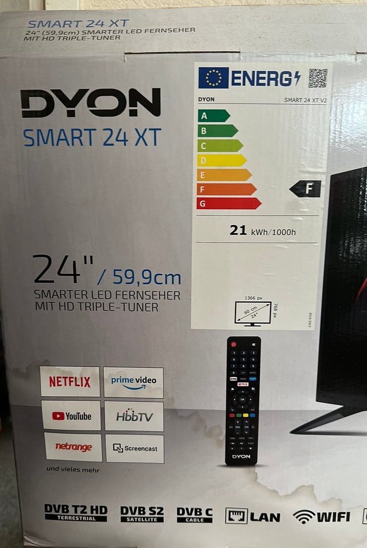 televisie Dyon 24 XT doorsnee 59,9 cm, Overige merken, 50 Hz, Ophalen of Verzenden, Zo goed als nieuw