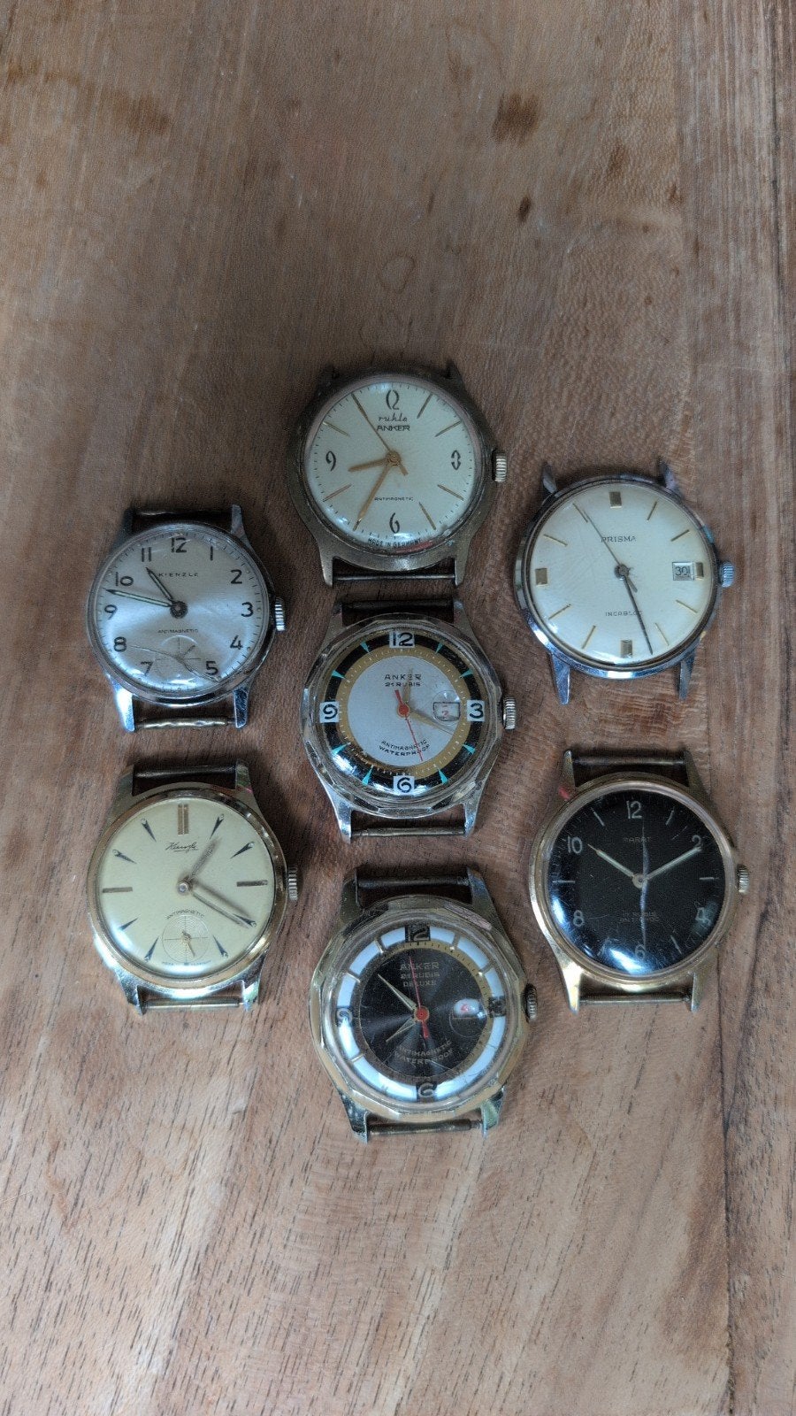 Vintage Polshorloges Collectie - Diverse Merken, Overige merken, Staal, Polshorloge, 1960 of later