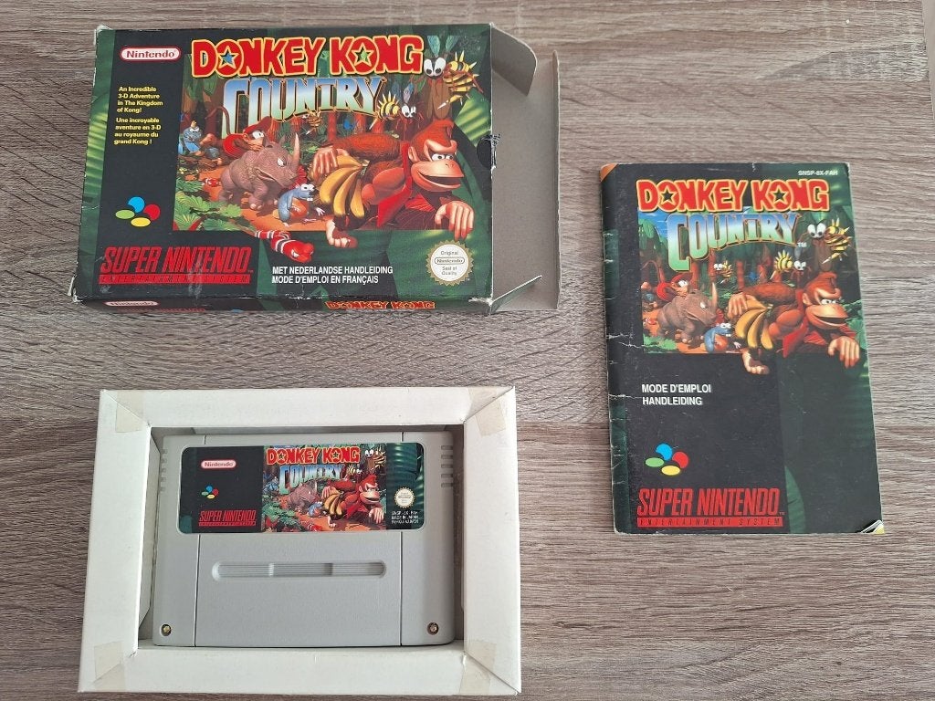 Donkey Kong Country (CIB) - SNES, Spelcomputers en Games, Games | Nintendo Super NES, Avontuur en Actie, 2 spelers, Ophalen of Verzenden