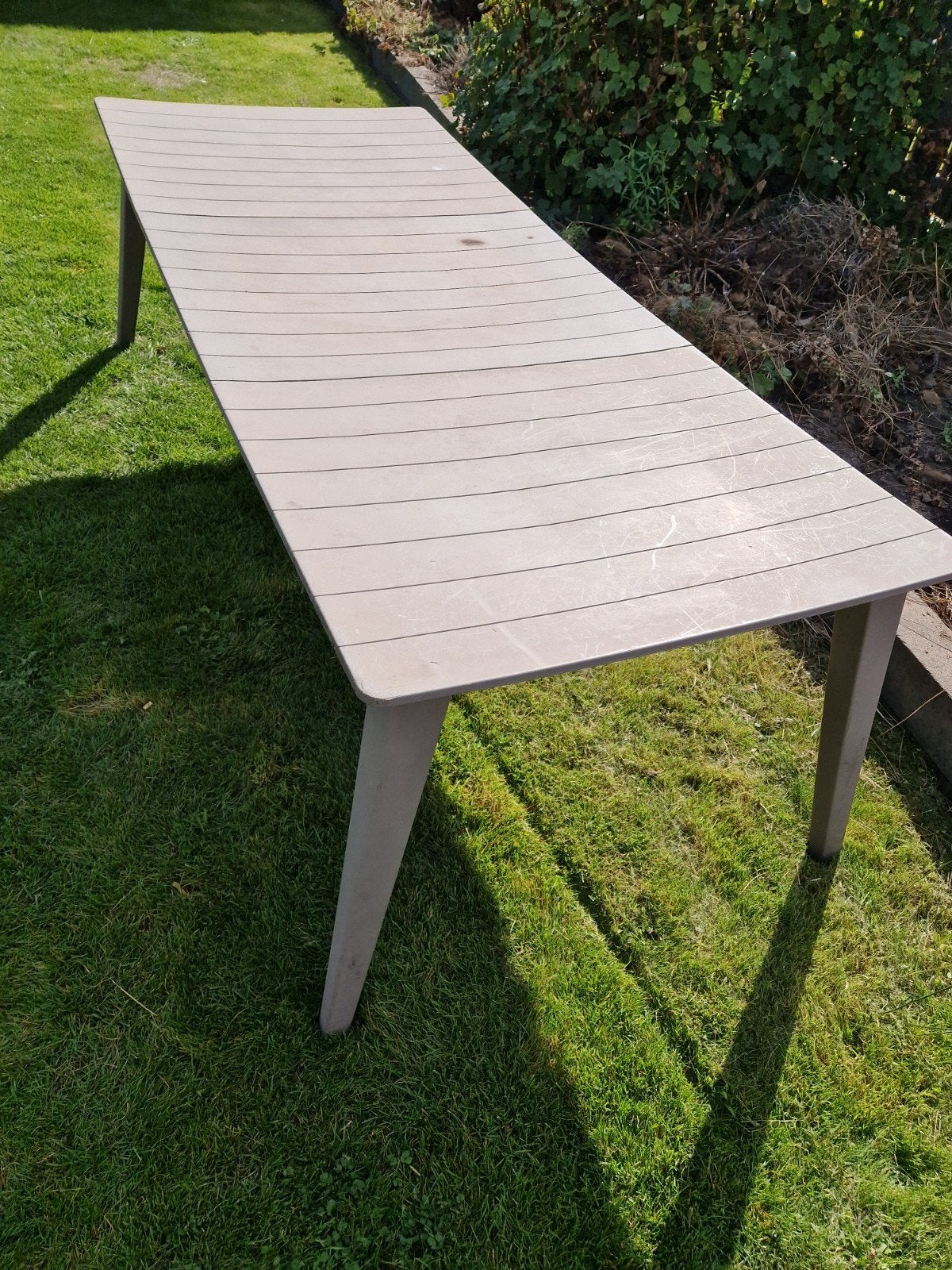 Uitschuifbare tuintafel - Gebruikt, Ophalen, Gebruikt, Rechthoekig, Kunststof