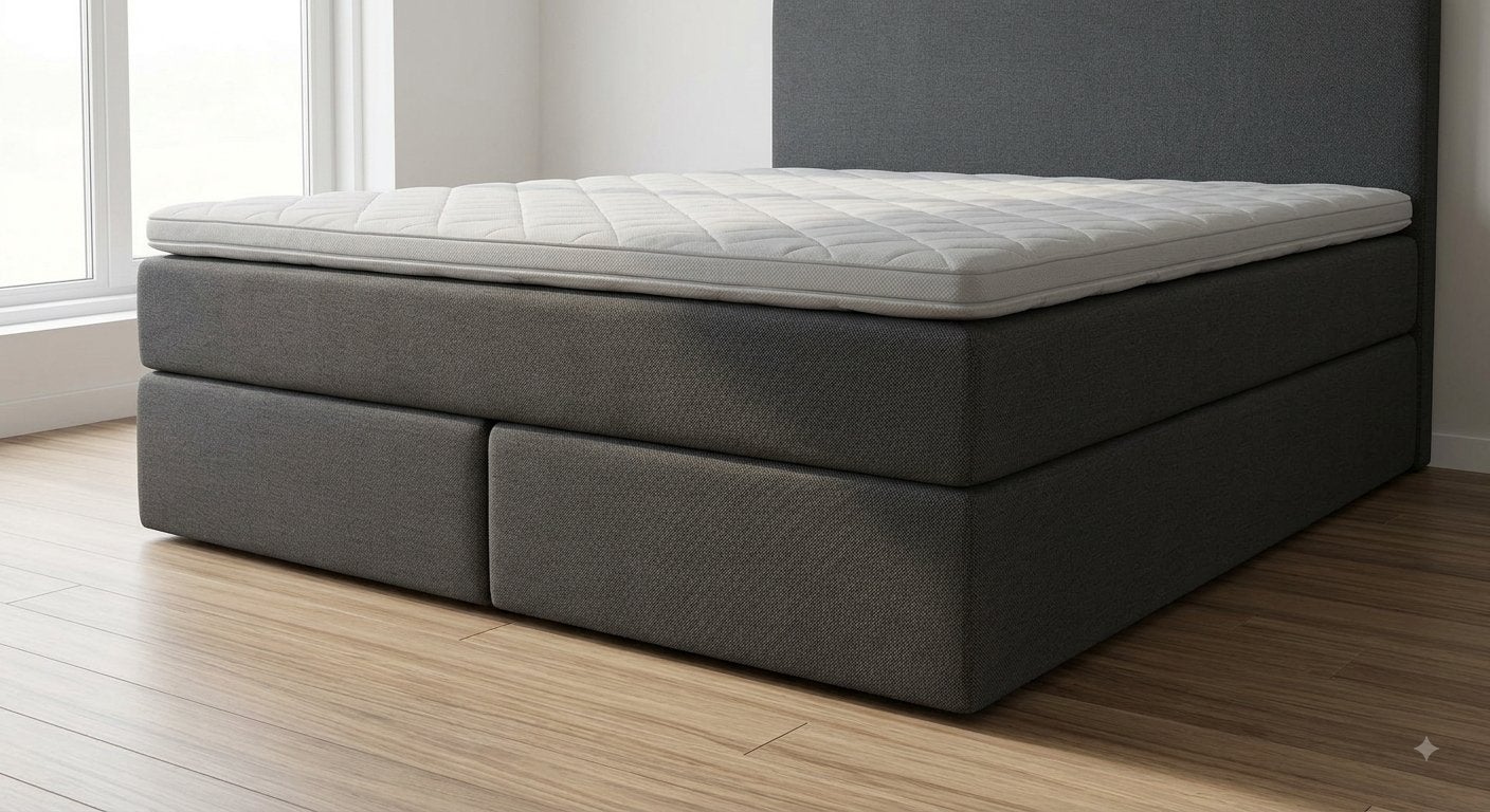 Leen Bakker Kalmar Boxspring Twijfelaar 140x200 cm, Gebruikt, Twijfelaar, 200 cm, 140 cm