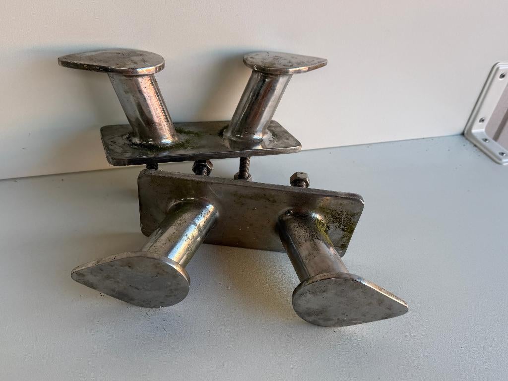 2 x RVS Bolder 20 cm, Ophalen of Verzenden, Gebruikt, Overige typen