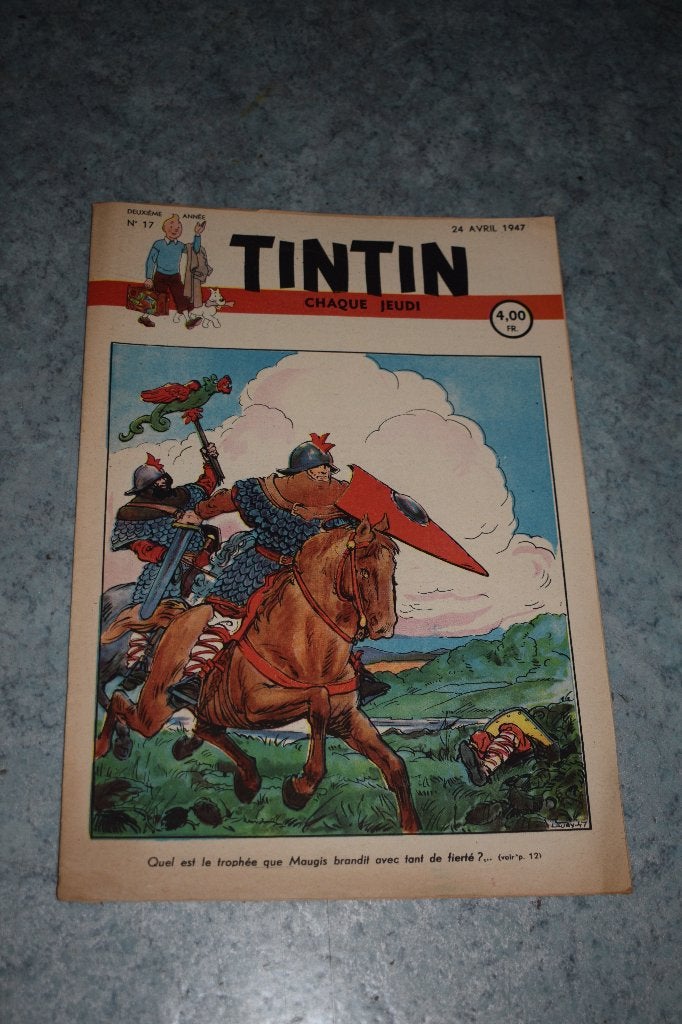 Kuifje 1947 N 17 strip stripboek, Eén stripboek, Ophalen of Verzenden, Gelezen
