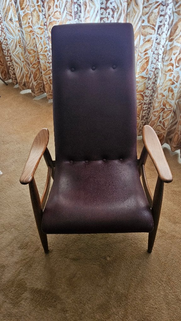Louis van Teeffelen herenfauteuil | Wébé | Jaren 60, Huis en Inrichting, Fauteuils, Gebruikt, 75 tot 100 cm, Nederlandse Mid-Century Modern