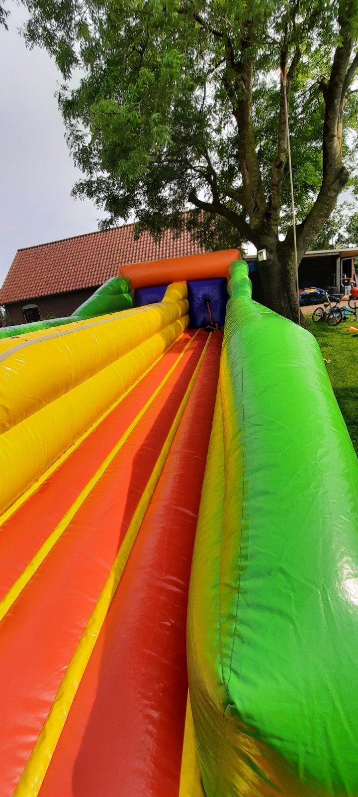 Opblaasbare bungeerun te koop (springkussen), Ophalen, Gebruikt, Overige