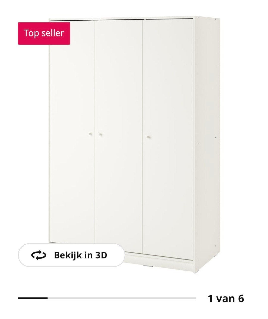 2x ikea kleppstad, Ophalen, 50 tot 100 cm, Zo goed als nieuw, 150 tot 200 cm