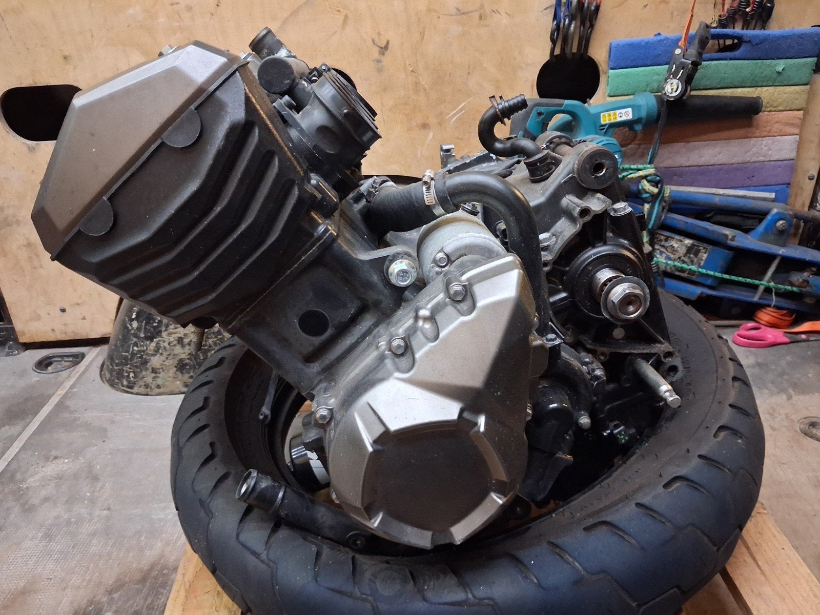 Kawasaki Z750 Motorblok - Schade aan carterdeksel, Motoren, Ophalen, Gebruikt