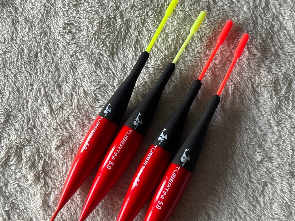 adv 183 / NIEUW set 4 dobbers TUBERTINI 5,00 gram, Ophalen of Verzenden, Nieuw, Dobber of Lood