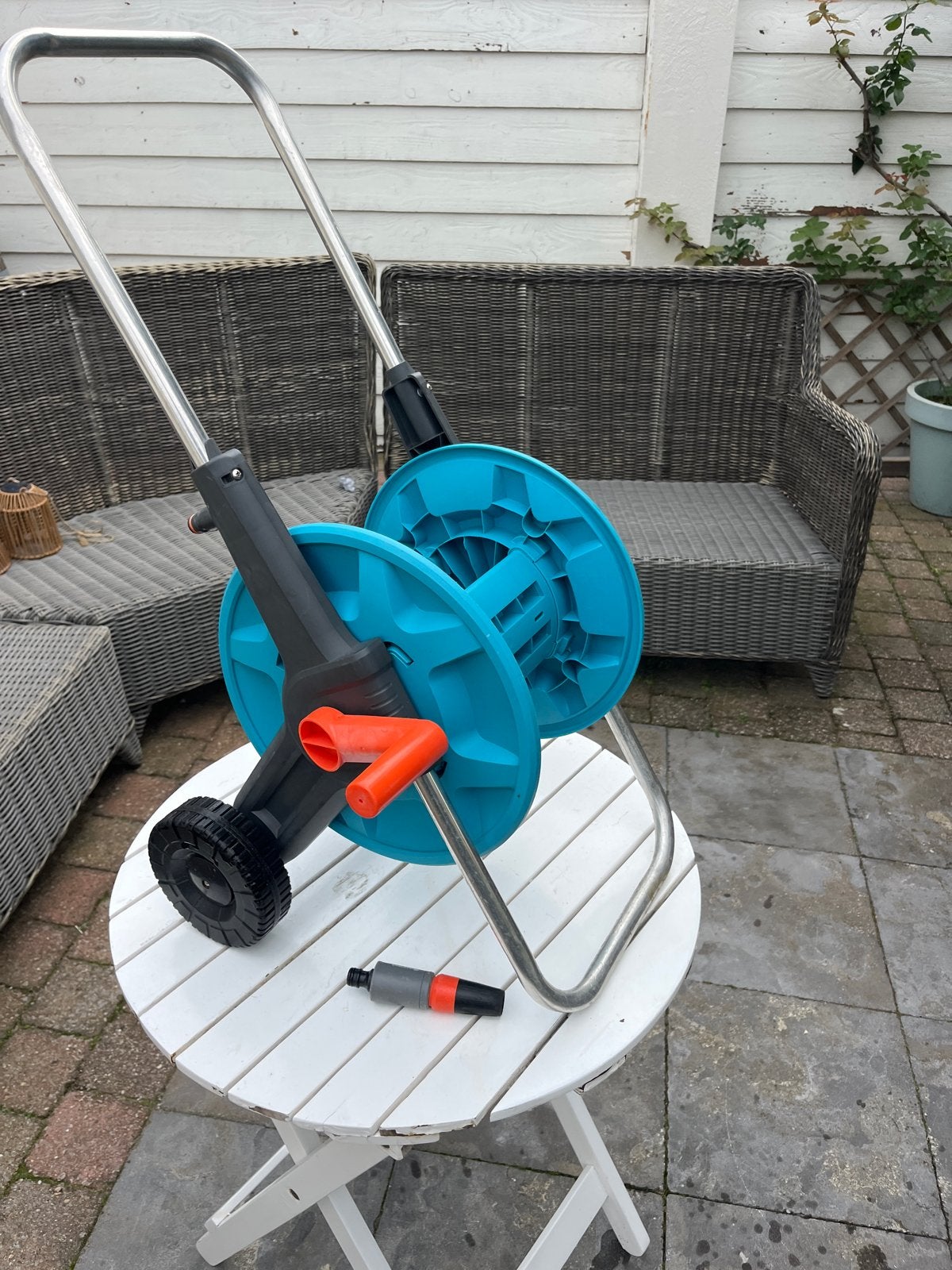 Gardena Tuinslanghaspel - Zo goed als nieuw, Tuin en Terras, Ophalen of Verzenden, Zo goed als nieuw, Tuinslanghaspel